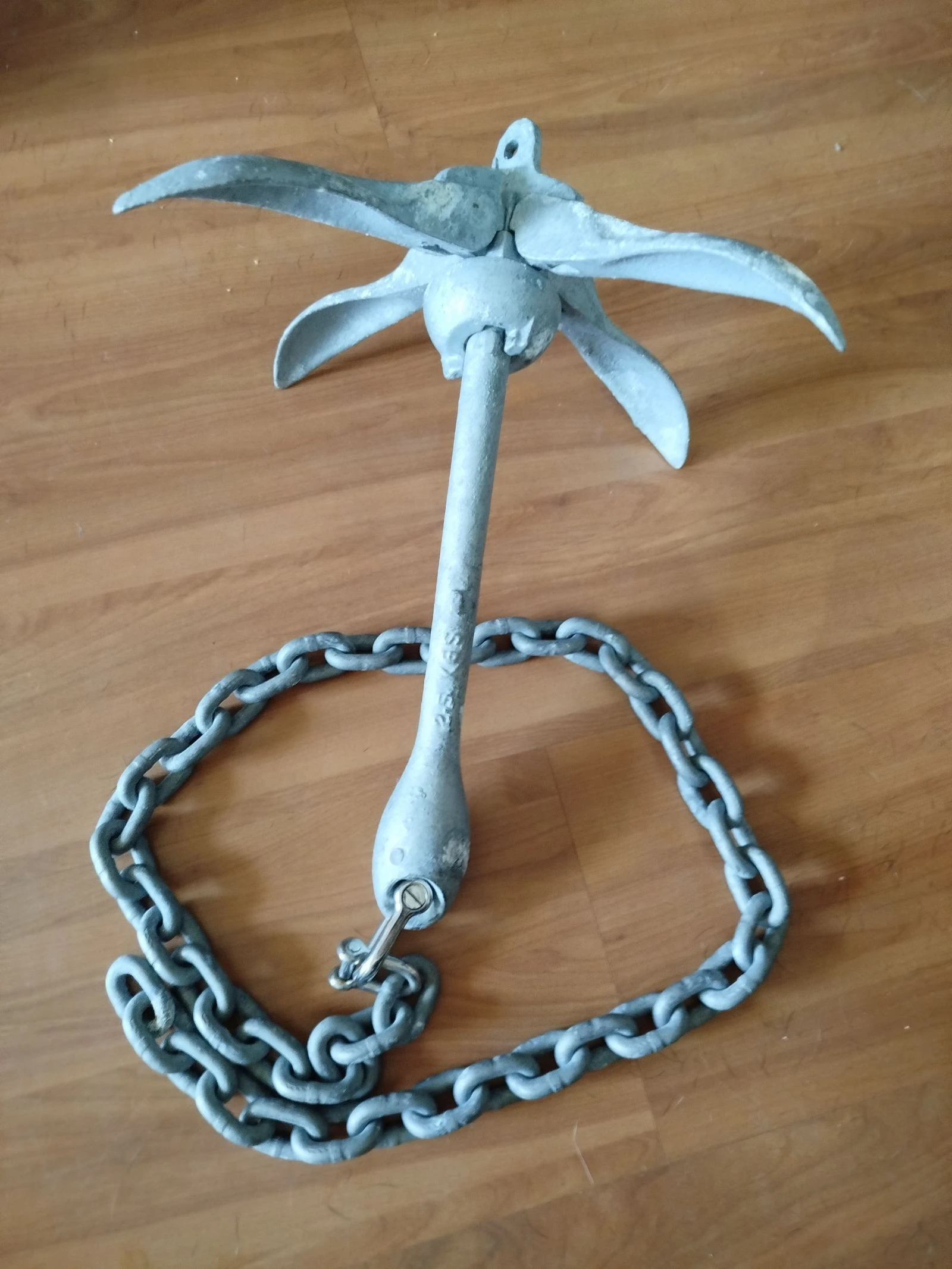 Âncora Náutica Dobrável em Aço Galvanizado